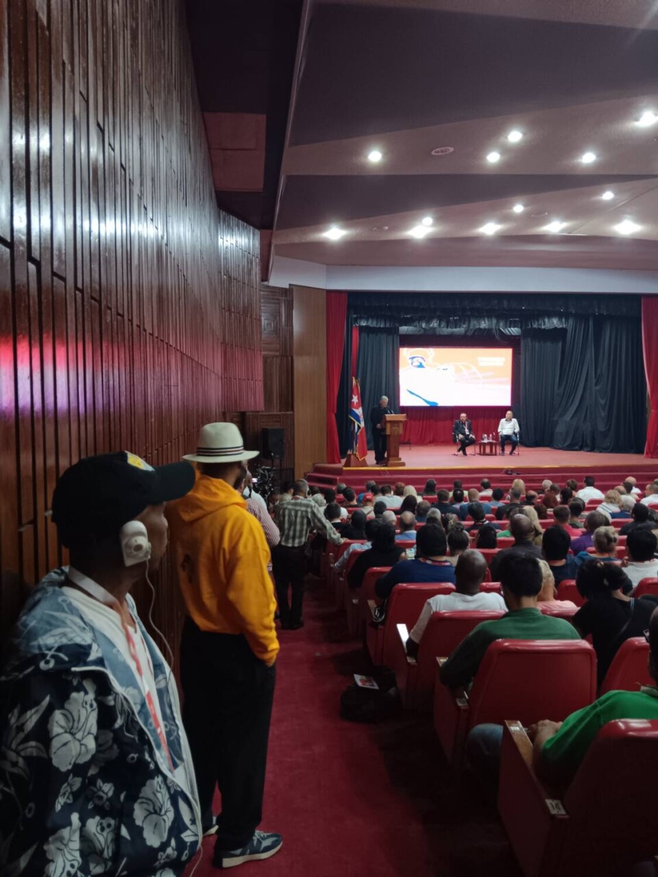 jr-valrey-jamal-ibn-mumia-listen-to-cuban-president-miguel-carnal-diaz-at-left-wing-publications-conference-at-nico-lopez-university-1025, The Free Mumia Tour hits Cuba, Event Featured Local News & Views World News & Views 