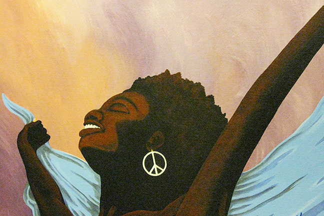 kevin-cooper-painting-of-liberated-woman-peace-earring, Vanguard investigation: Flawed forensics and unanswered questions in Kevin Cooper case, Local News & Views 