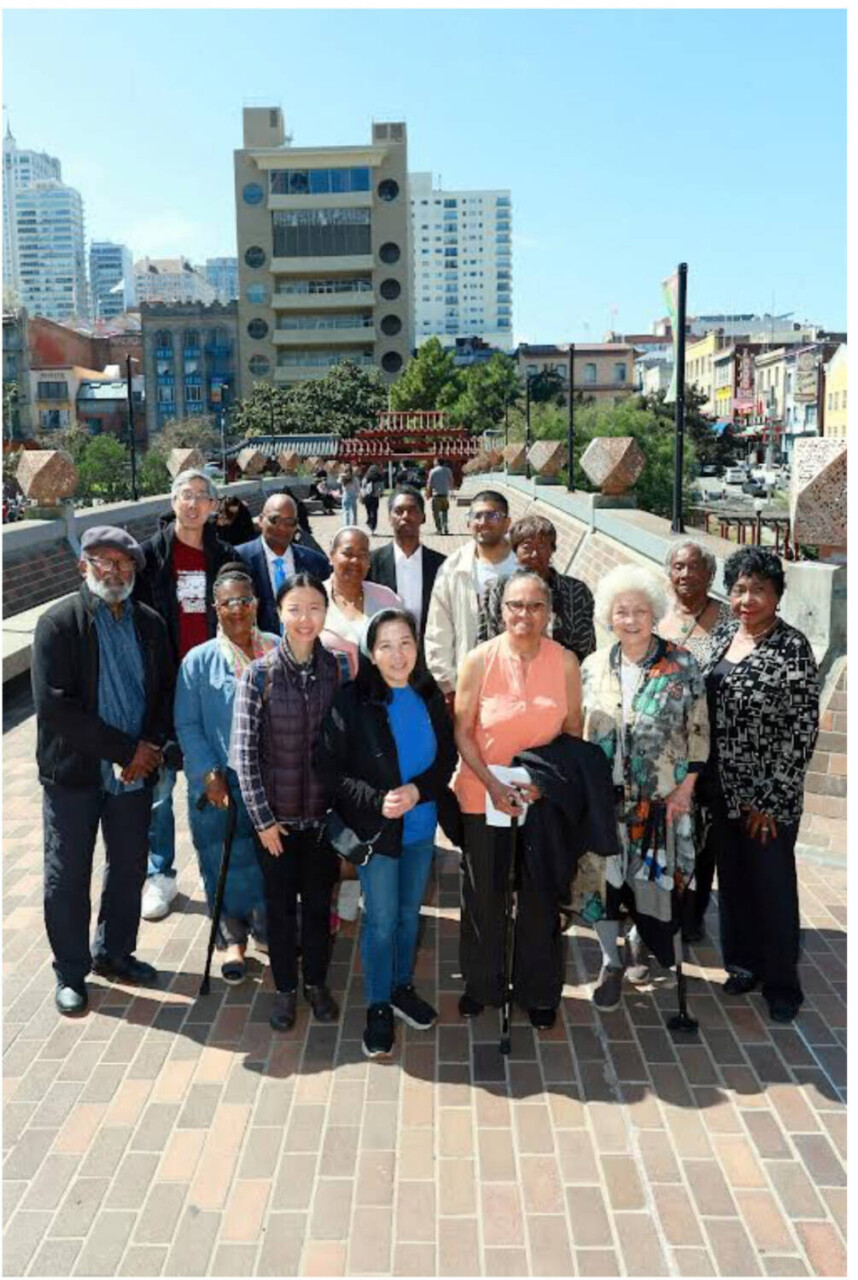 the-group-gathered-for-the-save-portsmouth-square-bridge-project-meeting-in-san-franciscos-chinatown-part-of-the-ongoing-effort-to-preserve-historic-and-cultural-ties-between-black-and-chinese-com, Black and Chinese Communities Unite: Five Years of Dialogue, Healing, and Standing Against Hate, Featured 