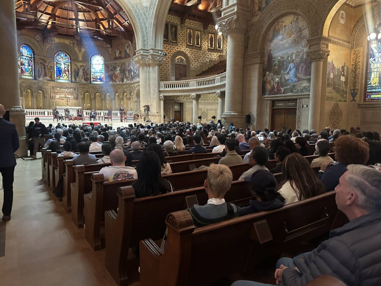 the-event-at-memorial-church-audience-watching-a-panel-, Stanford Opens New Martin Luther King Jr. Research and Education Institute, News & Views the-event-at-memorial-church-audience-watching-a-panel-, Stanford Opens New Martin Luther King Jr. Research and Education Institute, News & Views