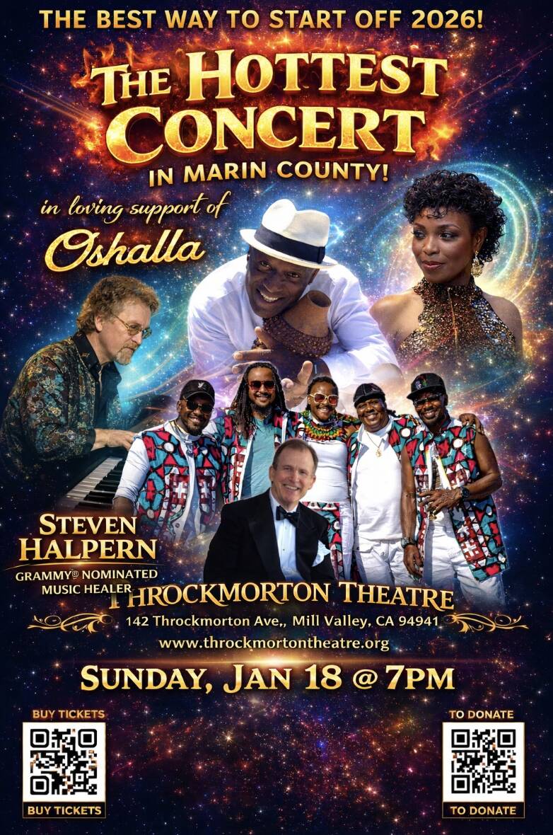 The Art of Healing concert, benefit for Marin community healer Oshalla Diana Marcus