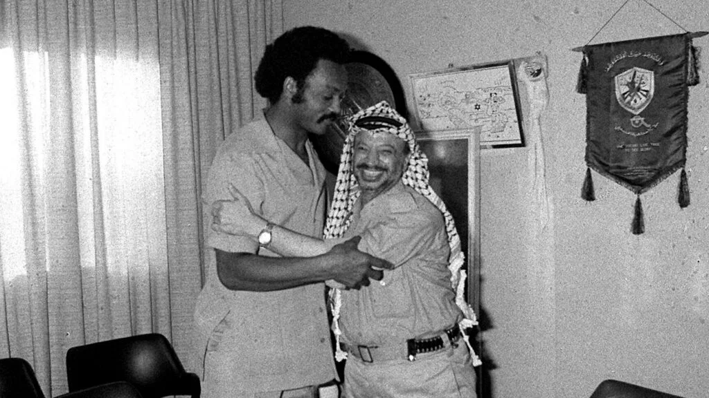 jesse-jackson-and-plo-leader-yasser-arafat-embrace-before-their-meeting-in-beirut-0979-by-ap, Jesse Jackson made it possible for Democrats to speak about Palestine, News & Views World News & Views 