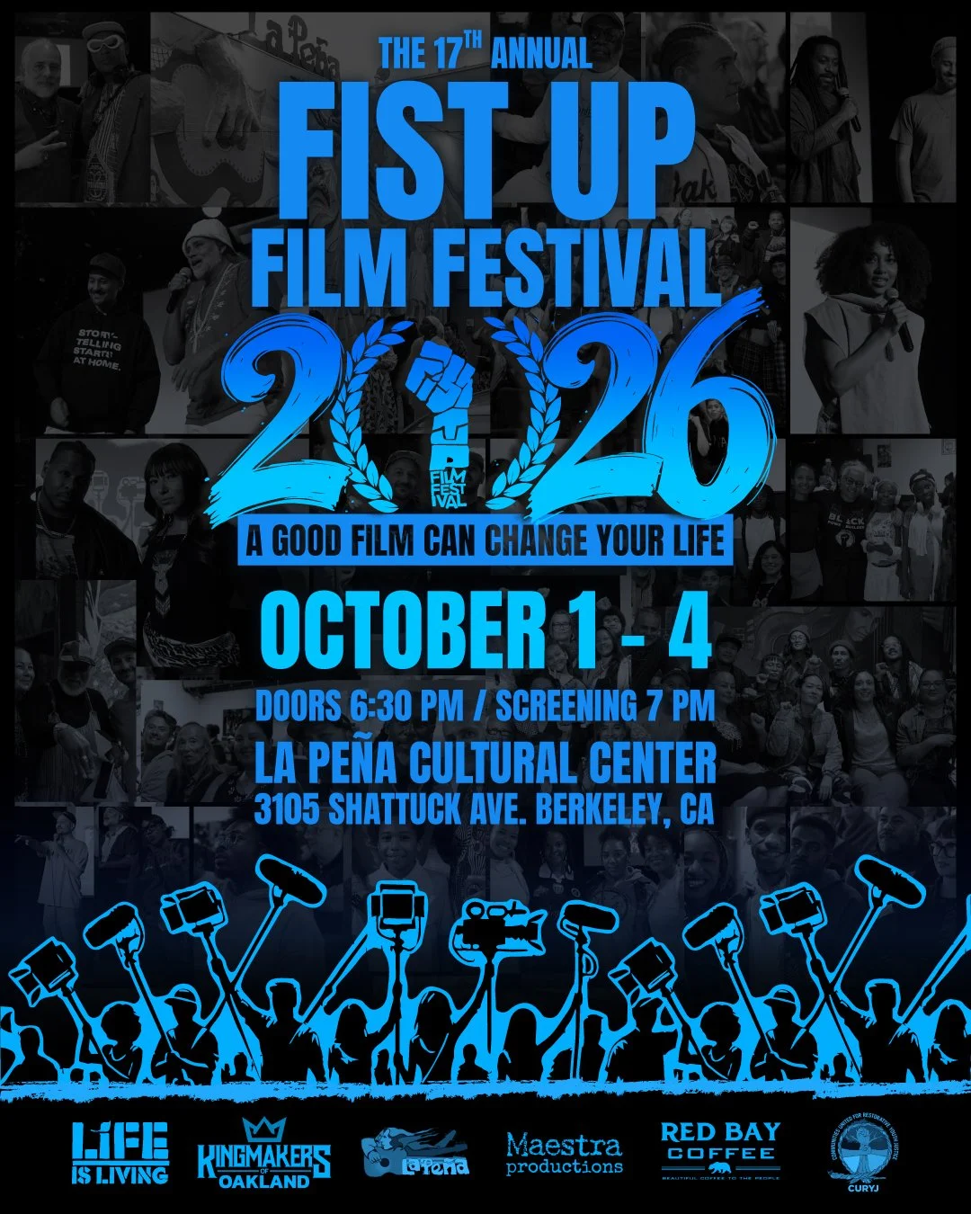 fist-up-festival-flyer, The 17th annual Fist Up Film Festival is around the corner: Oct. 1-4 at La Pena in Berkeley, Culture Currents Featured fist-up-festival-flyer, The 17th annual Fist Up Film Festival is around the corner: Oct. 1-4 at La Pena in Berkeley, Culture Currents Featured