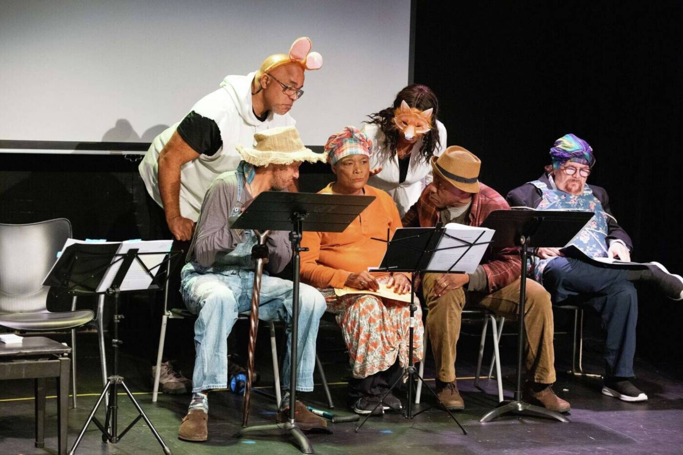 amanuensis-1-cast-rehearsal-laura-morton-2025-1, Social critic Ishmael Reed strikes again with new play, Amanuensis, Culture Currents Featured amanuensis-1-cast-rehearsal-laura-morton-2025-1, Social critic Ishmael Reed strikes again with new play, Amanuensis, Culture Currents Featured