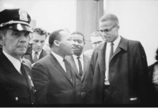 martin-luther-king-malcolm-x-web, The day the music died: Malcolm X' assassination, Feb. 21, 1965, News & Views 
